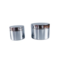 Fournisseur Rui Pack 68mm 89mm 100ml 150ml 200ml 300ml 400ml Emballage cosmétique PET en plastique argenté UV Pot de crème avec couvercle argenté UV