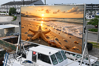 Écran LED publicitaire extérieur hybride solaire P4 avec alimentation PFC pour panneau promotionnel de zone zéro carbone, caisson lumineux et affichage LED
