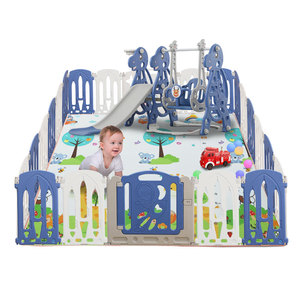 Kids Acrylic Playpen Safety Gate, Wholesale Folding baby play yard, European Standard Plastic Safety Baby Playpen/