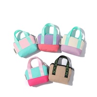 Sac fourre-tout décontracté en toile Huashanqi pour femme, mini sac à main imprimé lettres, grande capacité, tendance, pour étudiante, sac cadeau promotionnel