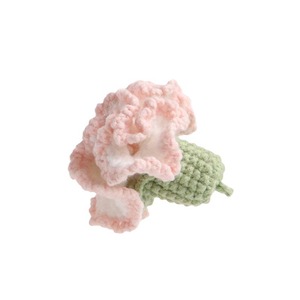 Colgantes de ganchillo hechos a mano, adornos de flores de claveles tejidos a ganchillo, llaveros de punto, accesorios para bolsos - Product Image 4