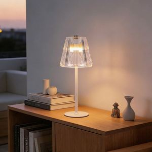 Vintage Luxury Rechargeable Acrylic Table Lamp Dimmable LED <b>Night</b> <b>Light</b> for Bedroom Dining Table Restaurant Decor Romantic Gift - Product Image 4