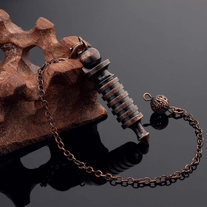 Pendule Ésotérique « Chaud » Wicca en Métal Cuivre Doré pour Équilibrage, Méditation, Divination, Guérison Reiki – <span class=keywords><strong>Pendules</strong></span> d'Isis PD003 - Product Image 3