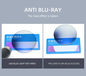 Distribütör toptan fiyat gözlük Lens optik 1.56 UV420 HMC mavi kesim Anti mavi ışık lensi