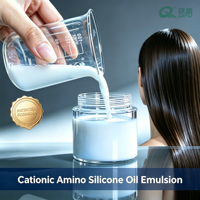 Amodimethicone, Chlorure de Cetrimonium, Trideceth 12, Émulsion de Silicone Cationique pour Soins Capillaires, Produit Chimique, Marque QIFU, Fût de 25/200 kg, pH