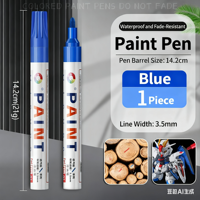 Marqueur permanent à peinture imperméable à base d'huile pour métal, bois, verre, plastique