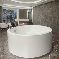 Baignoire de massage à remous en acrylique sur mesure de luxe, grande taille, pour 2 personnes, pour hôtel 5 étoiles
