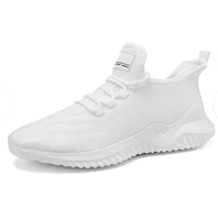 Chaussures de course et de marche pour hommes, grande taille, tendance automne/hiver, respirantes, en maille, à lacets, anti-odeur, amorti EVA