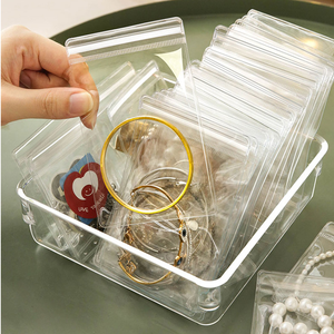 Venta al por mayor de organizadores de cajones de escritorio de oficina, juego de bandejas divisoras, cajas de cajones de tocador de baño de plástico transparente, contenedor de cajones de maquillaje - Product Image 6