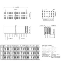 Conectores de Cabezal Hembra Personalizados de 1.27 mm 3.96 para PCB 2.54 2.0 1.5 mm 2x3 10 20 40, Conector de Cabezal de Pin Macho de Ángulo Recto SMT de 5 Pines