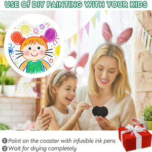 Posavasos Circular Personalizado <span class=keywords><strong>de</strong></span> Neopreno para Coche, Antideslizante, para Sublimación, <span class=keywords><strong>Precio</strong></span> al por Mayor para Fábrica, Oficina, Hotel, Cocina - Product Image 5