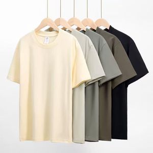 T-shirt Homme 100% Coton Oversize Uni Col Rond Manches Courtes Impression Personnalisée Décontracté Streetwear - Product Image 1