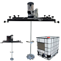 Agitateur Mélangeur Électrique Industriel Portable pour Conteneurs IBC, Machine de Mélange pour Liquides Vaisselle et Shampoings