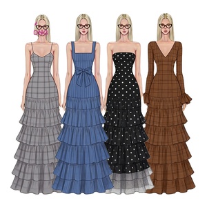 Abiti da <span class=keywords><strong>Donna</strong></span> Eleganti e Casual in Pizzo <span class=keywords><strong>Sexy</strong></span> per l'Estate, Personalizzabili, di Alta Qualità, Produzione all'Ingrosso con Basso MOQ - Product Image 1