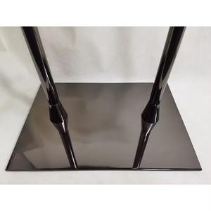 Modern Tasarım Siyah Akrilik Paslanmaz Çelik Metal Kürsü, Kilise Okul Süpermarket Otel Yemek Salonu için Düz Montajlı - Product Image 5