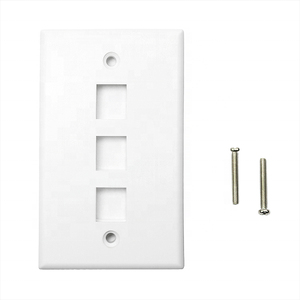 Au chúng tôi anh tiêu chuẩn Wall Mount Outlet CAT5e CAT6 RJ45 <span class=keywords><strong>Keystone</strong></span> mô-đun 2 cổng mặt tấm - Product Image 2