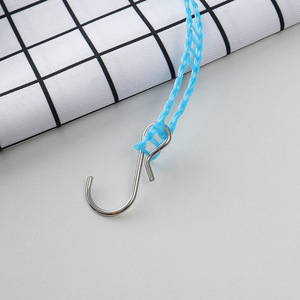 ราวตากผ้าแบบวงกลมกันลม ใช้ได้ทั้งภายนอกและภายในอาคาร สีฟ้า สีเขียว สีชมพู เชือกสำหรับตากผ้า - Product Image 2