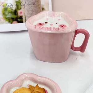 Tazas de Cerámica con Diseño de Conejo, Tazas Creativas para Agua, Tazas para Leche para el Desayuno en Pareja - Product Image 5