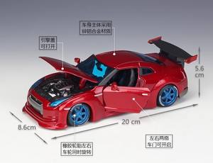 हॉट सेलिंग 1:24 GT-R टोकियो ड्रिफ्ट संस्करण मिश्र धातु कार मॉडल सिमुलेशन धातु कार खिलौने बच्चों वयस्कों के लिए - Product Image 4