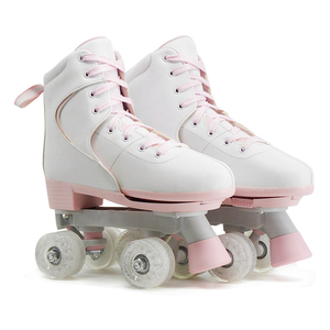 Nhấp Nháy Con Lăn Màu Trắng 4 Bánh Xe Chuyên Nghiệp Quad Con Lăn Skate New Patines Cho Người Lớn Hoặc Thiếu Niên - Product Image 1