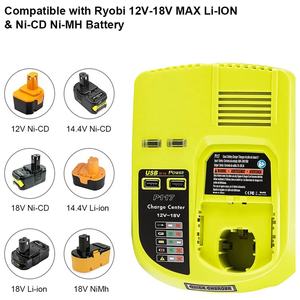 Cargador de Batería Rápido de Doble Química P117 18V One+ Compatible con Baterías Ryobi de 12V-18V <span class=keywords><strong>Ni</strong></span>-Cd <span class=keywords><strong>Ni</strong></span>-Mh Li-ion P108 con 2 Puertos USB - Product Image 5