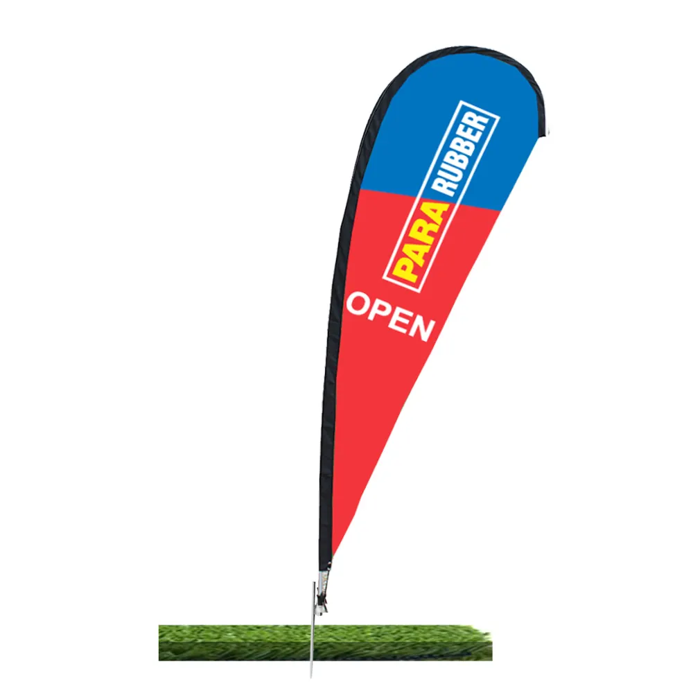 Promotional Advertising Custom Print Flagpole Feather Flag Flying Beach Flag Banner Teardrop Flags Beachflags