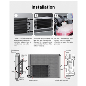 Kit Universal de Enfriador de Aceite de Transmisión de Aluminio de 6 Filas - Radiador ATF de Alto Rendimiento con Manguera y Abrazaderas de 5/16 Pulgadas - Product Image 6