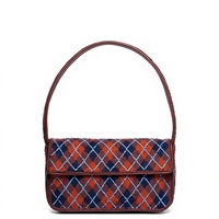 Sac à bandoulière tendance en toile verte brodée avec motif floral sérigraphié, forme personnalisée, pour femmes, activités promotionnelles