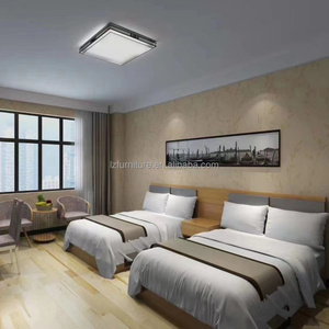 Ensemble de meubles de chambre d'hôtel de style européen, lit king-size classique avec tête de lit en rotin, banc, canapé, table de chevet, fournisseur de meubles d'hôtel - Product Image 3