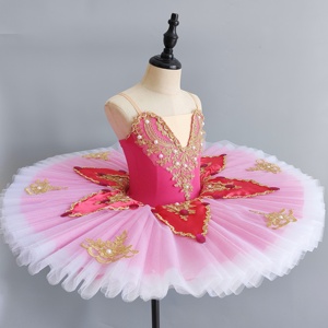 Tutú de Ballet Clásico Profesional para Adultos y Niños, <span class=keywords><strong>Disfraz</strong></span> de Ballet Lago de los Cisnes Blanco, Tutú Tipo Pancake, Vestido de Baile para Bailarinas, Niñas y Mujeres - Product Image 6