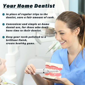 Machine de polissage dentaire lisse pour dents à usage domestique polisseuse à dents électrique portable rechargeable avec 3 pâtes 5 têtes de brosse - Product Image 5