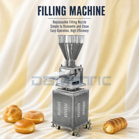 Mesin Pengisi Otomatis 220V/380V untuk Kue Kering, Selai, Krim, Custard, Kue Bulan, Cokelat, Adonan Puff Pastry