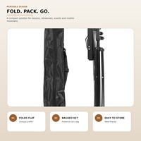 Support de partitions pliable portable, réglable en hauteur, trépied métallique, support de livre avec sac de transport pour l'école, l'orchestre, vente en gros