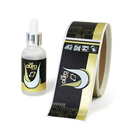 Rouleau d'étiquettes collantes UV en feuille écologique impression personnalisée autocollants d'emballage mat bouteilles goutte à goutte
