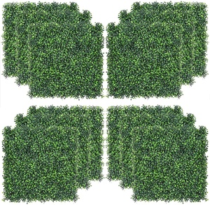 Paneles de Cerca de Plástico Anti-UV de 50*50cm, Tapete de Boj Artificial para Decoración de Jardín - Product Image 2