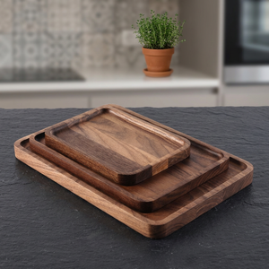 B.S INTERNATIONAL High Quality Deluxe Eco Friendly Handmade Multifunctional <b>Breakfast</b> <b>Tray</b> Set Unfinished Wooden Kitchenware - Product Image 1