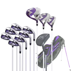 Set klub Golf lengkap Wanita Logo kustom pabrik langsung dengan Set lengkap klub Golf