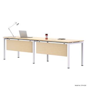 Bureau de travail modulaire pour employés, table de bureau, mobilier commercial, banc de travail, table de travail, cadre en métal, pieds en acier pour 2 personnes - Product Image 2
