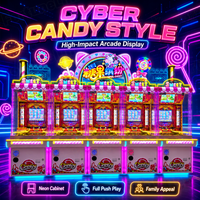 Machine de jeu d'arcade personnalisée OEM/ODM pour parcs d'attractions, construite comme un coin pusher, avec une qualité stable et un système de distribution de jetons