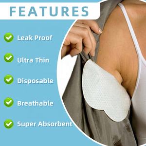 20/30/50pcs脇の下のスウェットパッド汗吸収ガードドレス汗汗汗パッド吸収性消臭パッド - Product Image 2