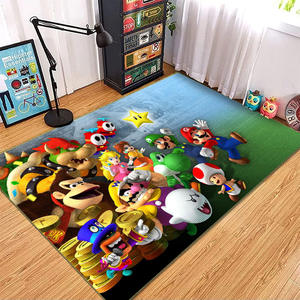 American <span class=keywords><strong>Super</strong></span> <span class=keywords><strong>Mario</strong></span> Cartoon Style Tapis de sol antidérapant Tapis pour chambre d'enfant - Product Image 2