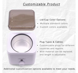 Calentador de <span class=keywords><strong>cera</strong></span> eléctrico para el hogar con enchufe europeo, depilación rápida, calentador de olla de parafina, máquina de fusión de <span class=keywords><strong>cera</strong></span> <span class=keywords><strong>caliente</strong></span>, <span class=keywords><strong>depiladora</strong></span> para el hogar - Product Image 4