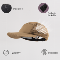 Nouvelle Casquette de Trail Running Légère 2025 en Nylon Respirant et Imperméable, Séchage Rapide, Style Bec de Canard, 5 Panneaux, Idéale pour le Sport et le Camping