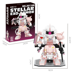 JIESTAR JQ1148 892 Piezas, Bloques de Construcción de Robot Zagu Rosa, Modelo MOC, Juguete Técnico de Plástico, Regalo Moderno para Festividades - Product Image 5