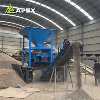 Concasseur hydraulique à double rouleau à grande capacité avec moteur pour le broyage du clinker de ciment, structure compacte, capacité de 30 à 300 t/h