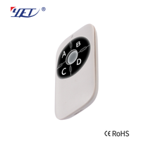 YET2211 Télécommande sans fil RF 433,92 MHz à code roulant 4 boutons Piles AAA pour porte de garage et interrupteur d'éclairage