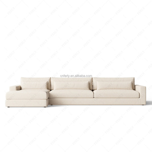 FERLY Divano Componibile a L in Microfibra Convertibile, <span class=keywords><strong>Arredamento</strong></span> Moderno per Interni, Set di Divani per Soggiorno - Product Image 2