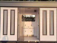ZXZY Maison préfabriquée personnalisable de luxe en panneaux sandwich d'acier, bureau, école, WC public, remorque moderne minimaliste écologique