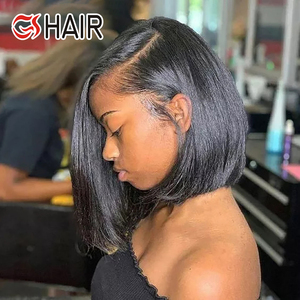 <span class=keywords><strong>Prix</strong></span> de gros <span class=keywords><strong>d</strong></span>'usine <span class=keywords><strong>couleur</strong></span> naturelle péruvienne cheveux courts Bob dentelle avant perruques pour les femmes noires vierge cheveux humains dentelle avant perruque - Product Image 3