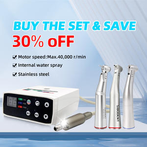 Nha khoa Contra góc 1:5 tăng tốc độ tay khoan với nội bộ phun nước vòng màu đỏ cho FG burs chất lượng hàng đầu - Product Image 5